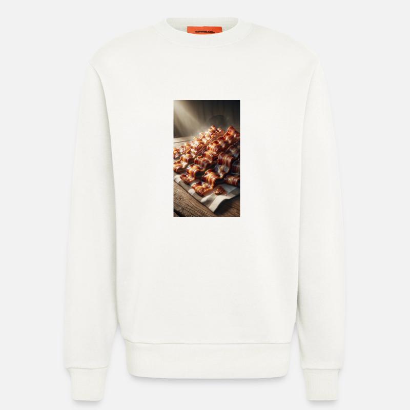 Bacon is good - Sweatshirt - made by SPREAD  - OFF WHITE