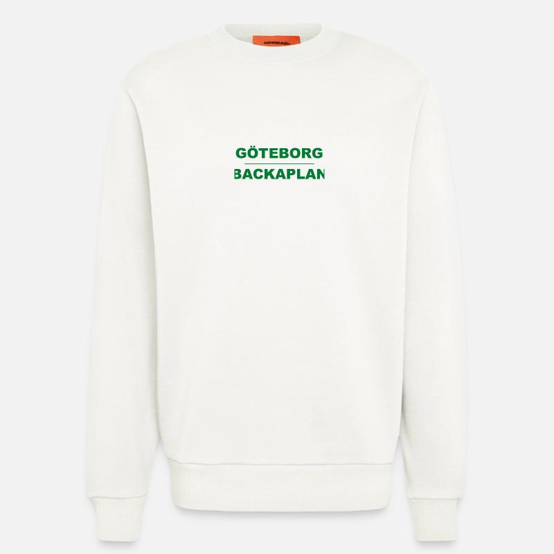 Göteborg Backaplan – Grün-Schwarz-Design - Sweatshirt - made by SPREAD  - OFF WHITE
