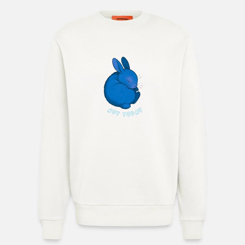 Rabbit - Nicht heute - Sweatshirt - made by SPREAD  - OFF WHITE