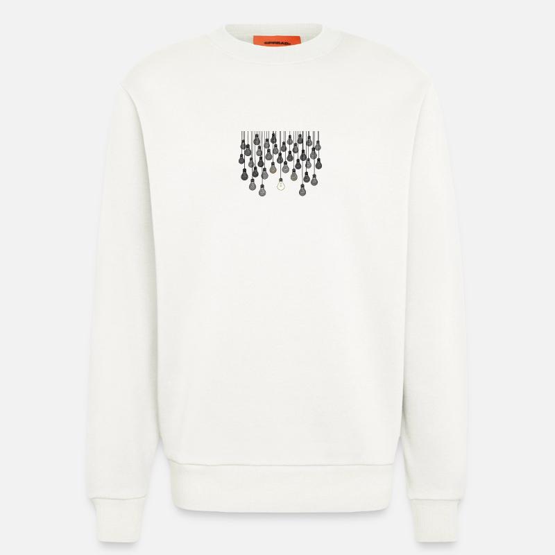 Grey bulb array with unique brightness - Sweatshirt - made by SPREAD  - OFF WHITE