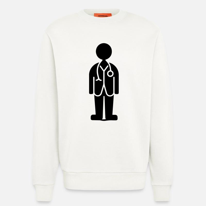 Doktor Symbol - Sweatshirt - made by SPREAD  - OFF WHITE