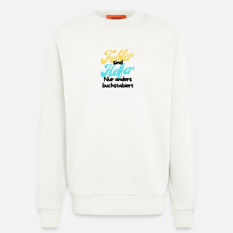 Fehler Helfer Gradient Script - Sweatshirt - made by SPREAD  - OFF WHITE
