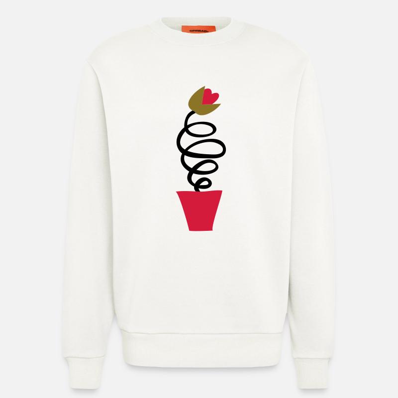 Dafty tulip from Holland - Sweatshirt - made by SPREAD - OFF WHITE