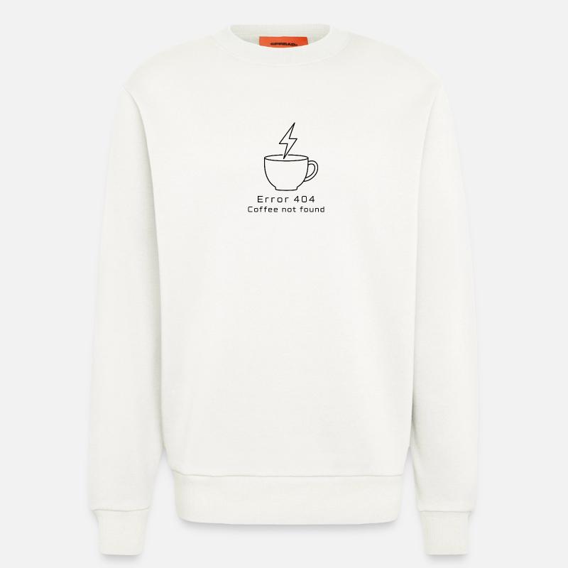Error 404: Coffee not found - Sweatshirt - made by SPREAD  - OFF WHITE