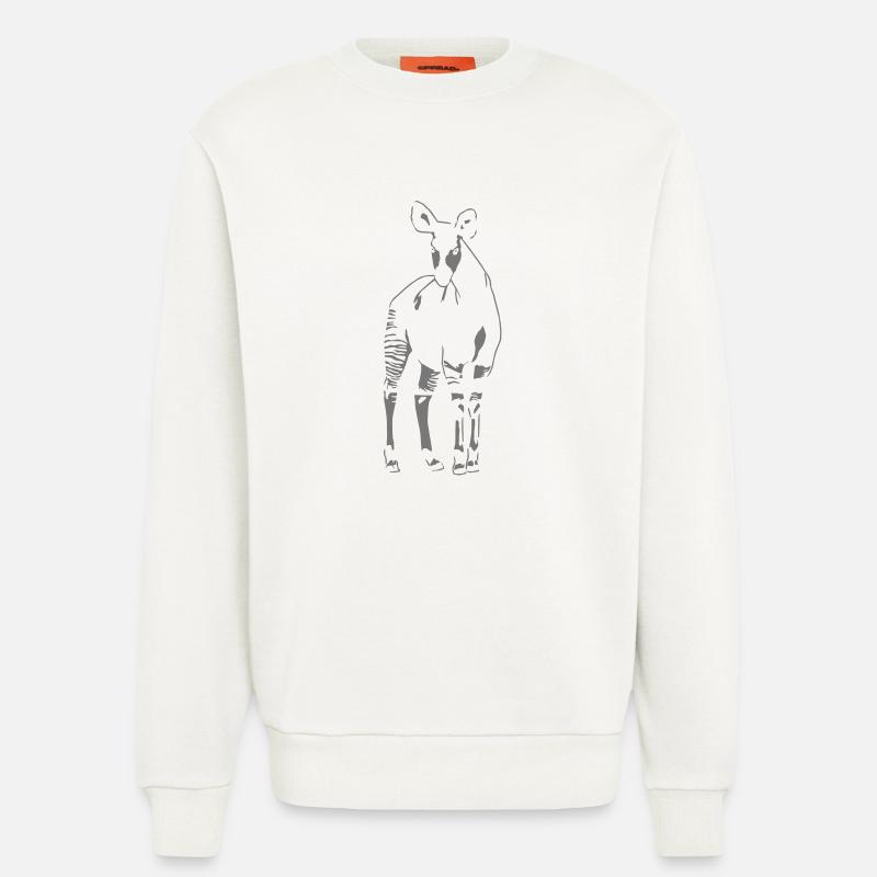 Okapi - Sweatshirt - made by SPREAD  - OFF WHITE