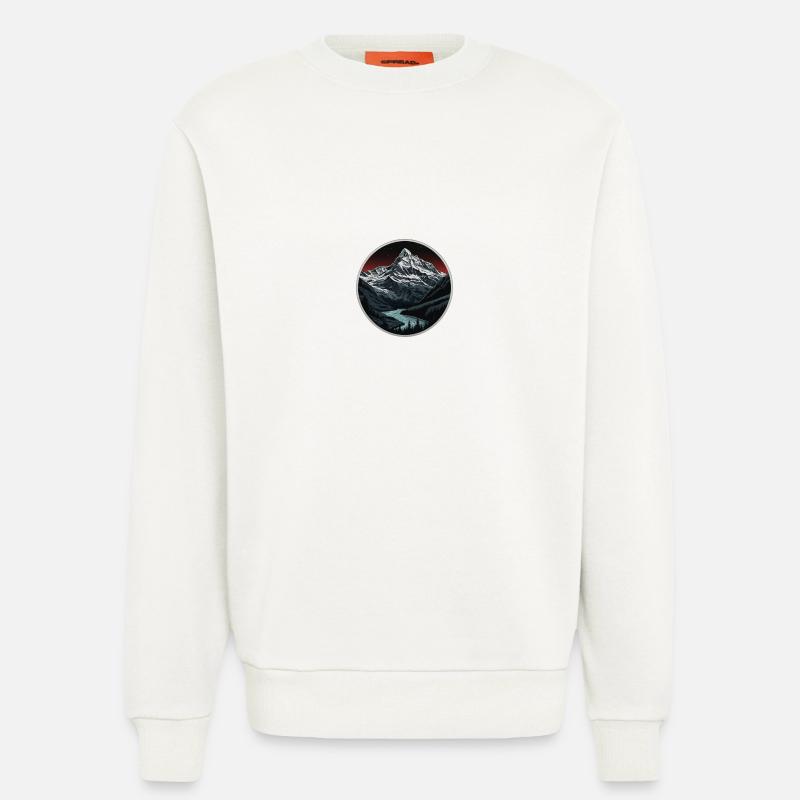 Schweizer Berge - Sweatshirt - made by SPREAD  - OFF WHITE