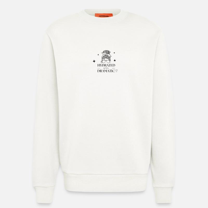 Hydrated but still dramatic - Sweatshirt - made by SPREAD  - OFF WHITE