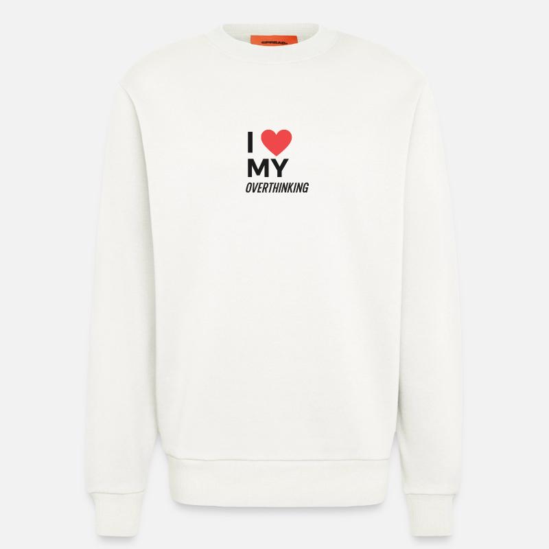 I Love My Overthinking - Sweatshirt - made by SPREAD  - OFF WHITE