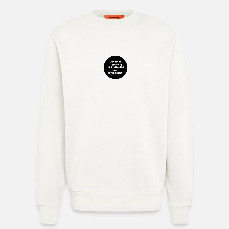Da ist nichts,,,(Schwarzer Kreis) - Sweatshirt - made by SPREAD  - OFF WHITE