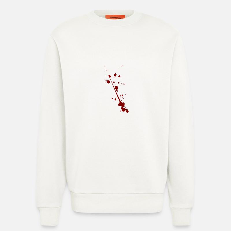 Blut Spritzer Splatter Halloween - Sweatshirt - made by SPREAD  - OFF WHITE