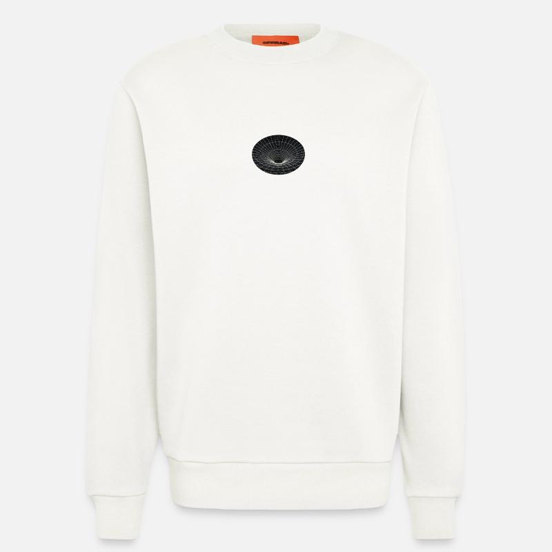 Vortex Grid Wormhole - Sweatshirt - made by SPREAD  - OFF WHITE