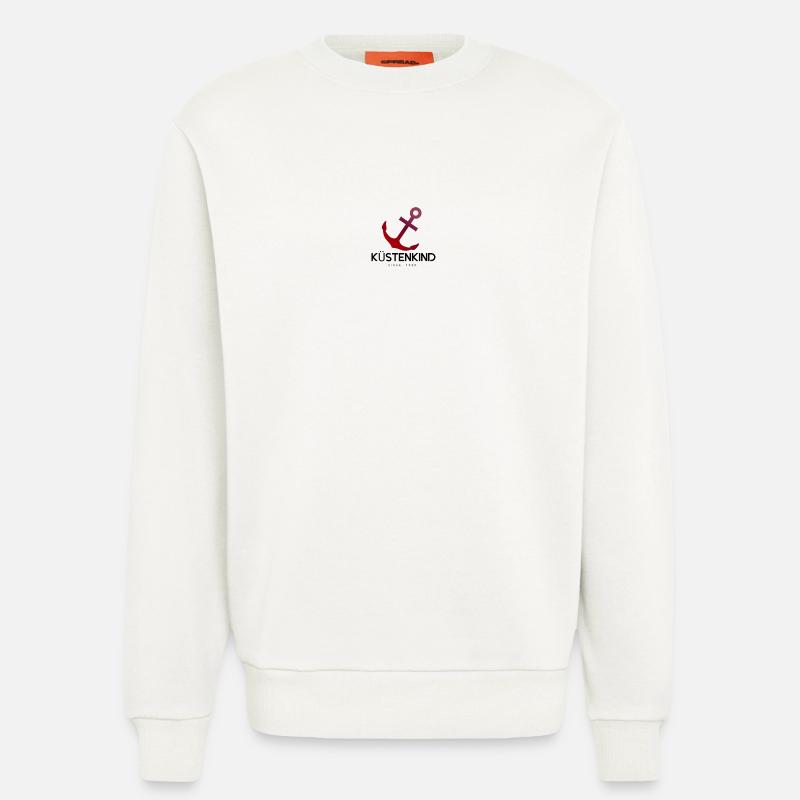ANCRE D’ENFANT CÔTIÈRE - Sweat bio décontracté fabriqué en UE - OFF WHITE
