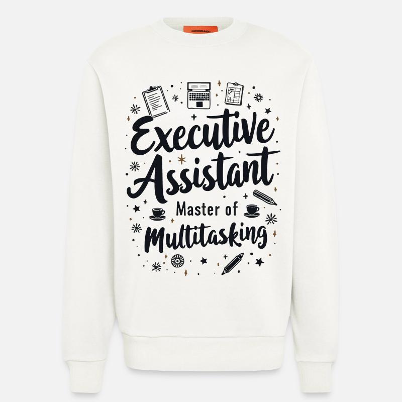 Assistent der Geschäftsführung Multitasking Expert - Sweatshirt - made by SPREAD  - OFF WHITE