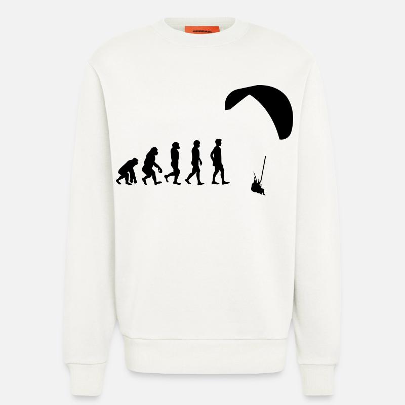 Evolution glider - Sweatshirt - made by SPREAD  - OFF WHITE