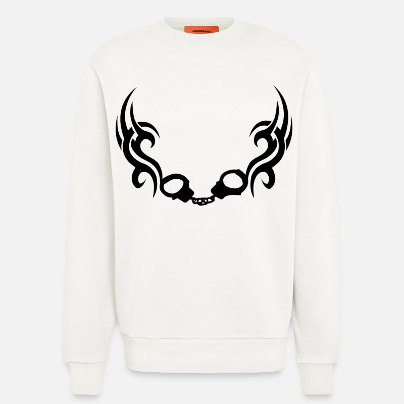 Handschellentrible - Sweatshirt - made by SPREAD  - OFF WHITE