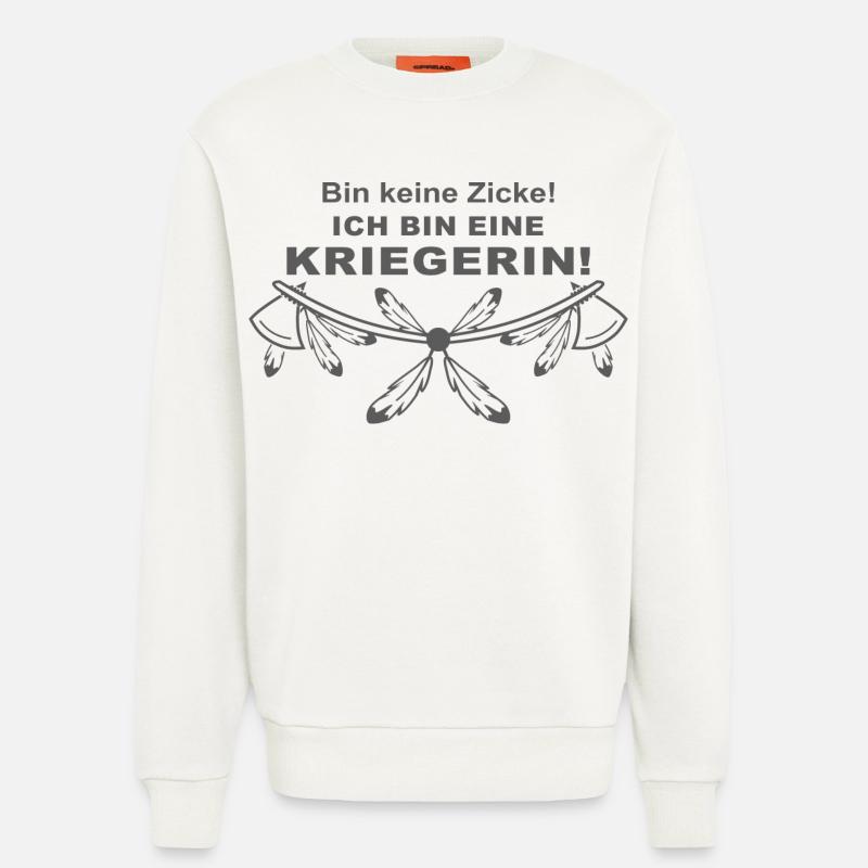 Ich bin eine Kriegerin - Sweatshirt - made by SPREAD  - OFF WHITE
