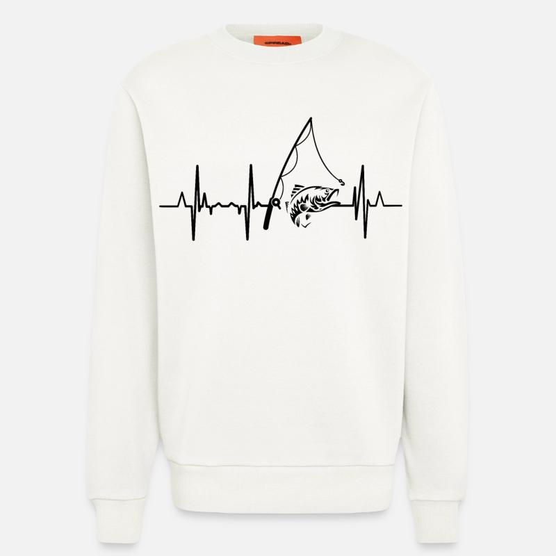 Fischerei Herzlinie - Sweatshirt - made by SPREAD  - OFF WHITE