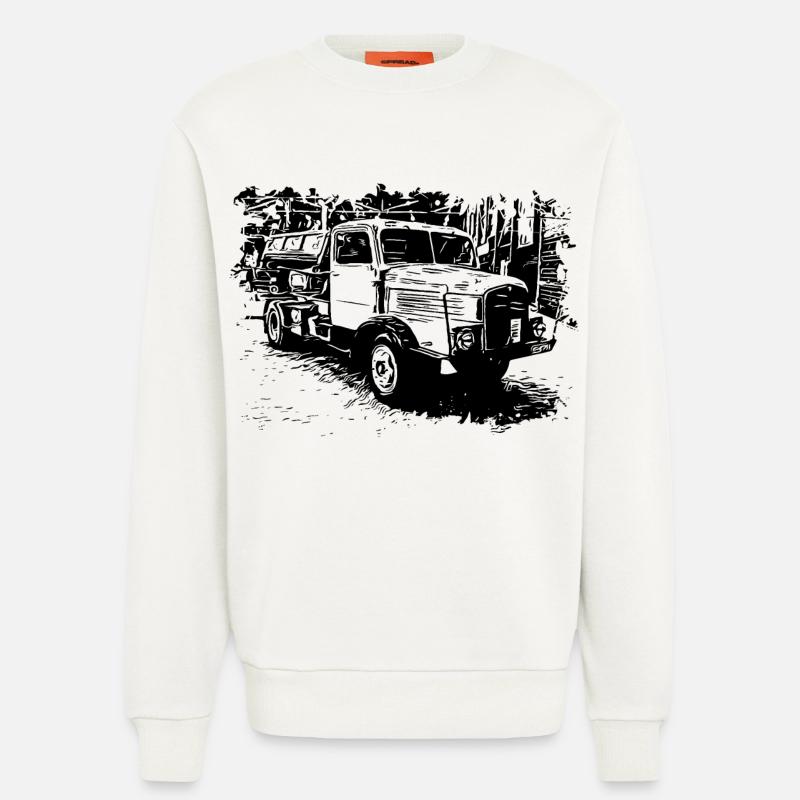 IFA Horch LKW Kipper - Sweatshirt - made by SPREAD  - OFF WHITE
