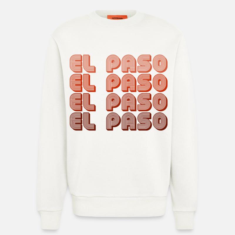 El Paso Gradient Retro Pattern - Sweatshirt - made by SPREAD  - OFF WHITE