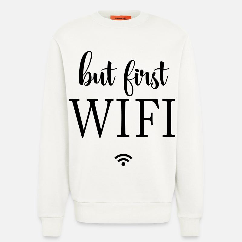 Schwarze Flächen Minimaldesign - Sweatshirt - made by SPREAD  - OFF WHITE