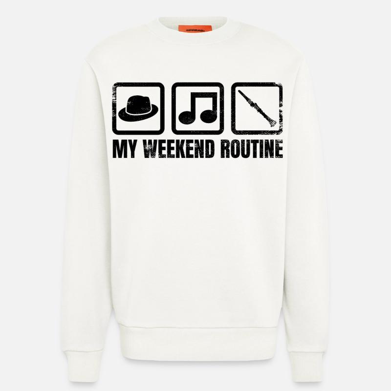 Meine Wochenendroutine - Sweatshirt - made by SPREAD  - OFF WHITE