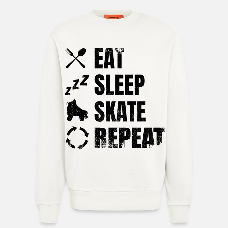 Roller skating routine - Sweatshirt - made by SPREAD  - OFF WHITE