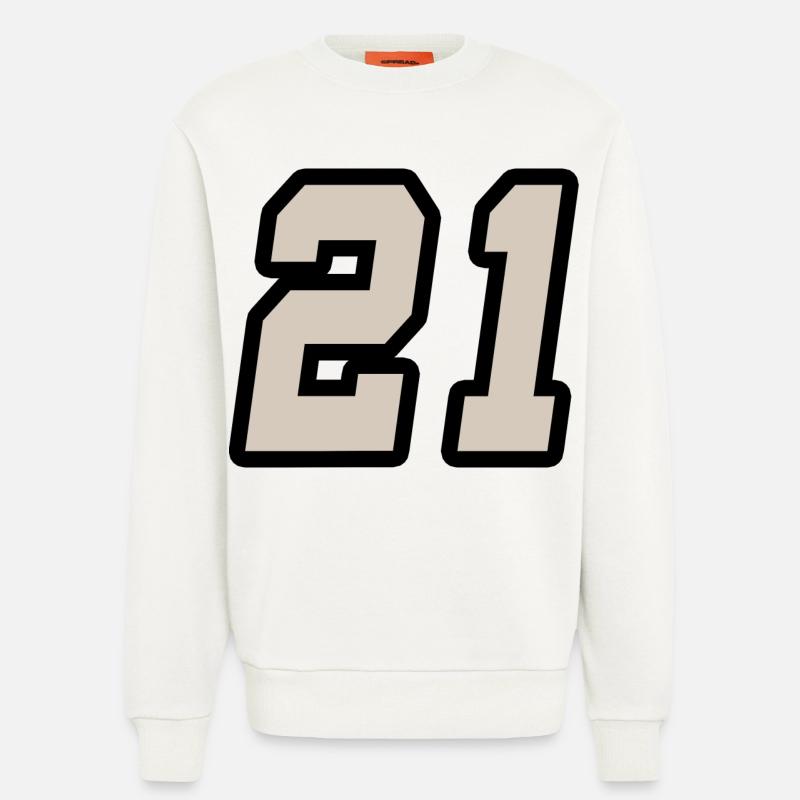 Nummer einundzwanzig 21 - Sweatshirt - made by SPREAD  - OFF WHITE