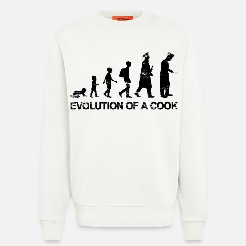 Koch Evolution - Sweatshirt - made by SPREAD  - OFF WHITE