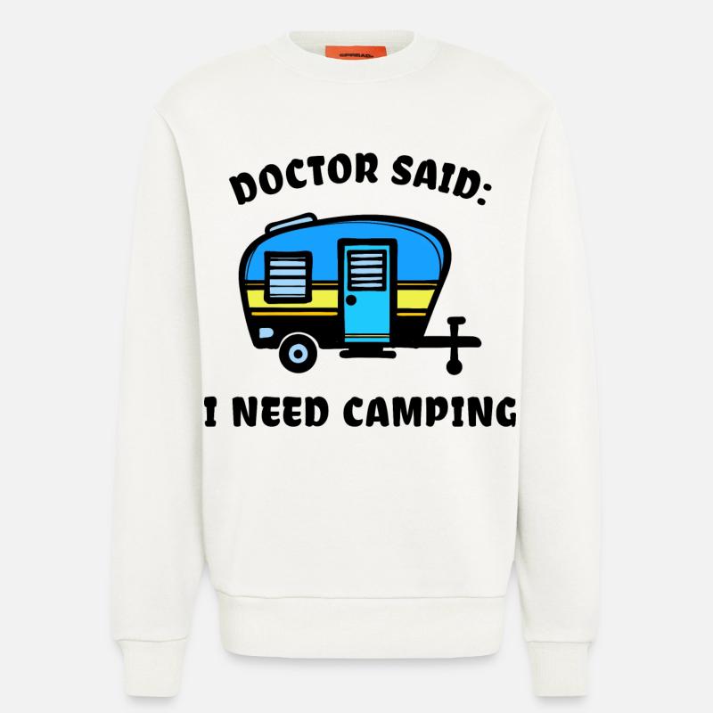 Camper Camping Wohnmobil Statement Wanderer - Sweatshirt - made by SPREAD  - OFF WHITE