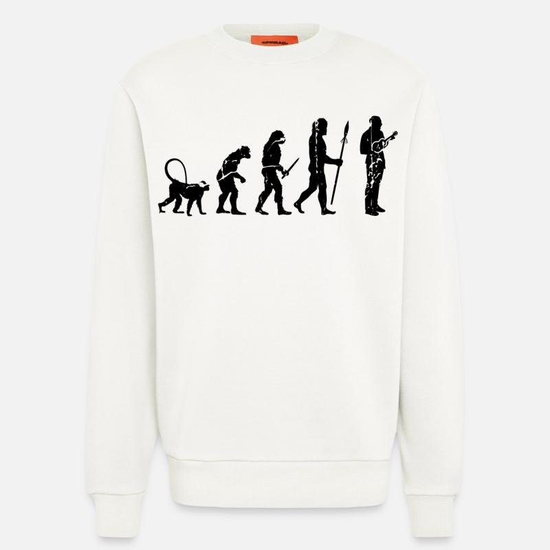 Developing a Ukulele Player - Sweatshirt - made by SPREAD  - OFF WHITE