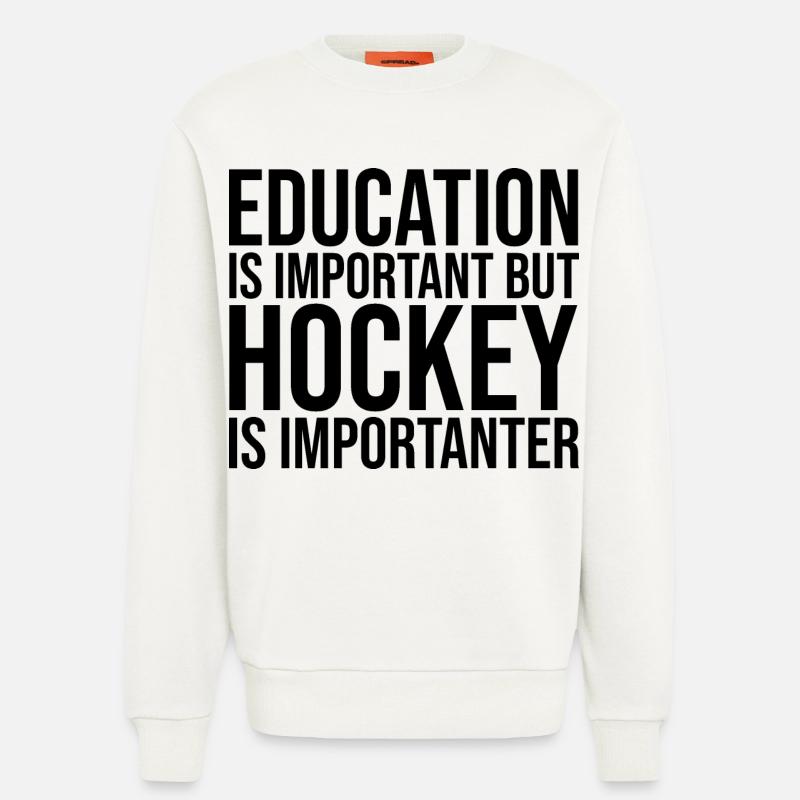 Hockey - Sweatshirt - made by SPREAD  - OFF WHITE