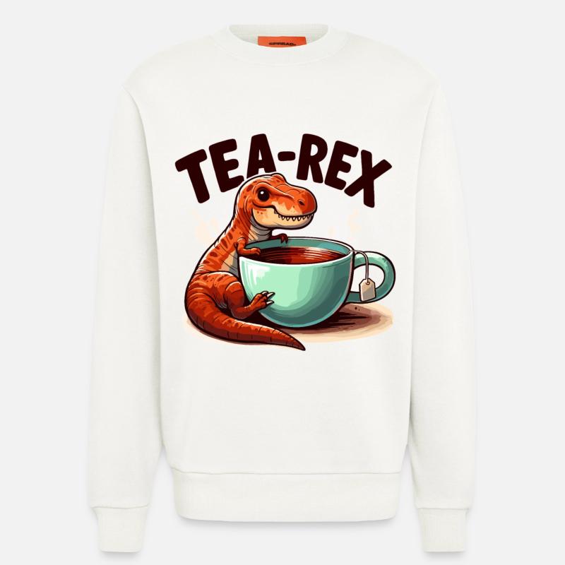 Tee Rex Tee-Rex Teetrinker Geschenk - Sweatshirt - made by SPREAD  - OFF WHITE