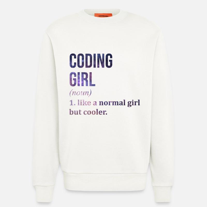 Coding - Sweatshirt - made by SPREAD  - OFF WHITE