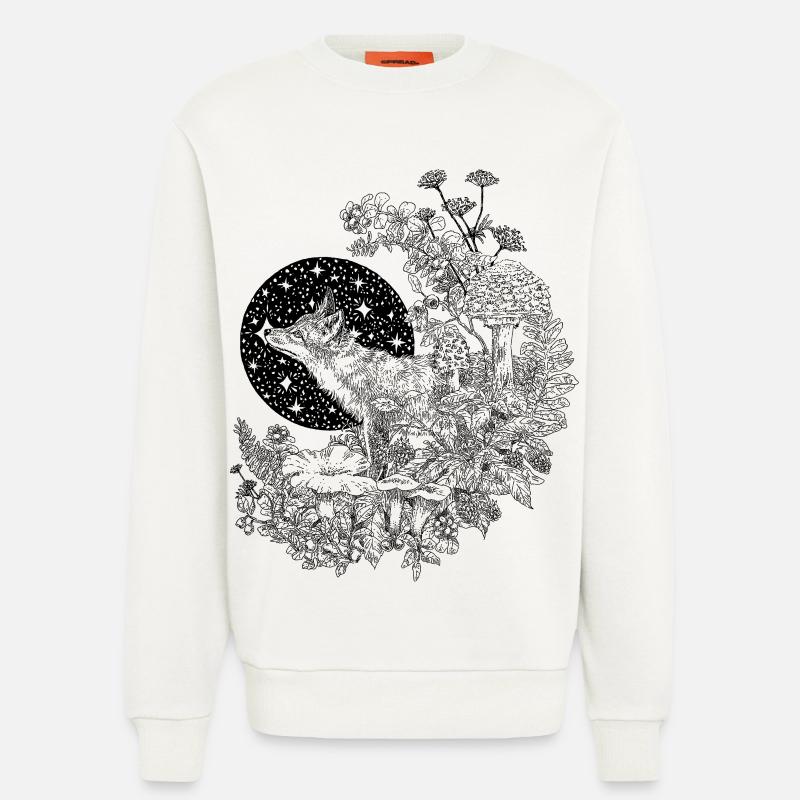 FUCHS & NACHTHIMMEL - Sweatshirt - made by SPREAD  - OFF WHITE