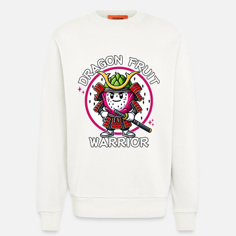 Must-have Dragon Fruit Warrior Samurai - Sweatshirt - made by SPREAD  - OFF WHITE