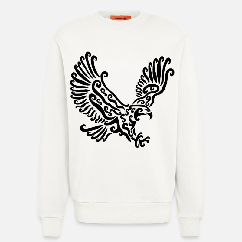 Schwarzer Adler - Sweatshirt - made by SPREAD  - OFF WHITE