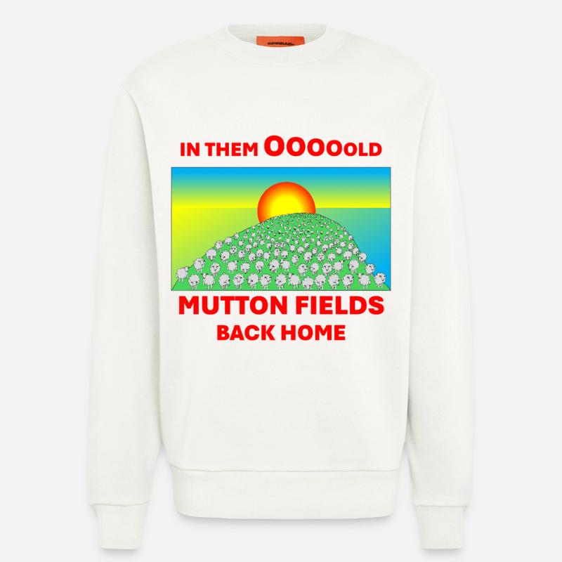 Mutton Fields - Sweatshirt - made by SPREAD  - OFF WHITE