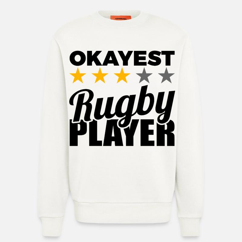 Rugby Player - Sweatshirt - made by SPREAD  - OFF WHITE