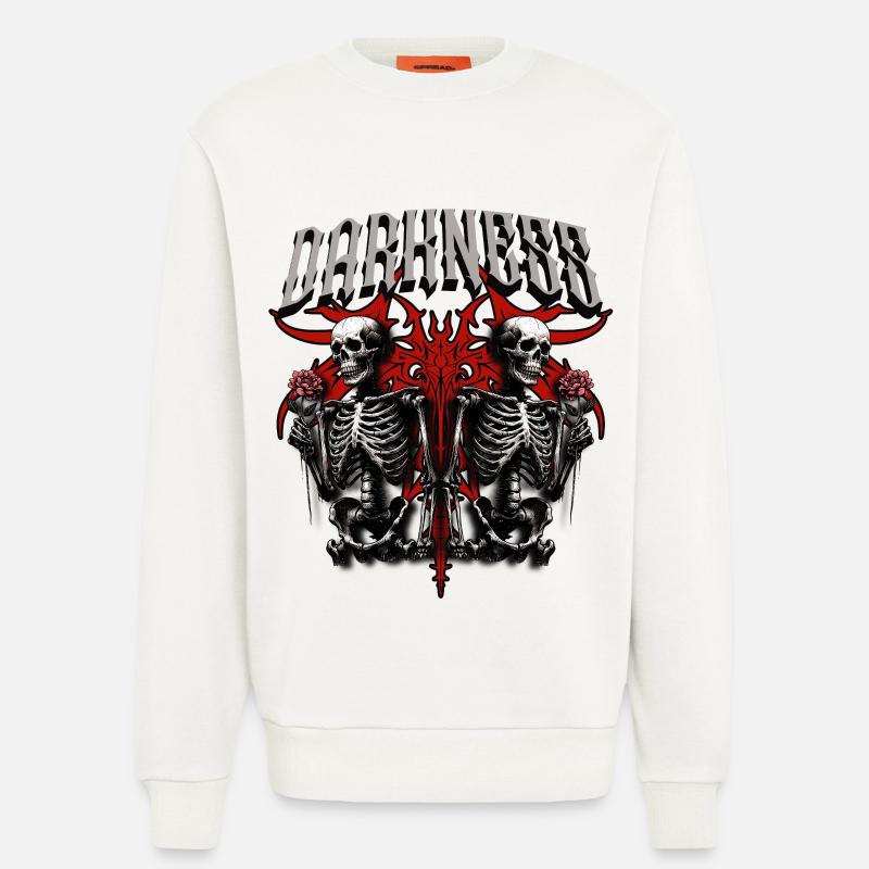 Dunkle Skelette im Gothic Stil - Sweatshirt - made by SPREAD  - OFF WHITE
