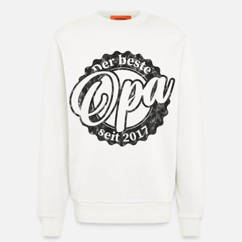 Der Beste Opa seit 2017 - Sweatshirt - made by SPREAD  - OFF WHITE