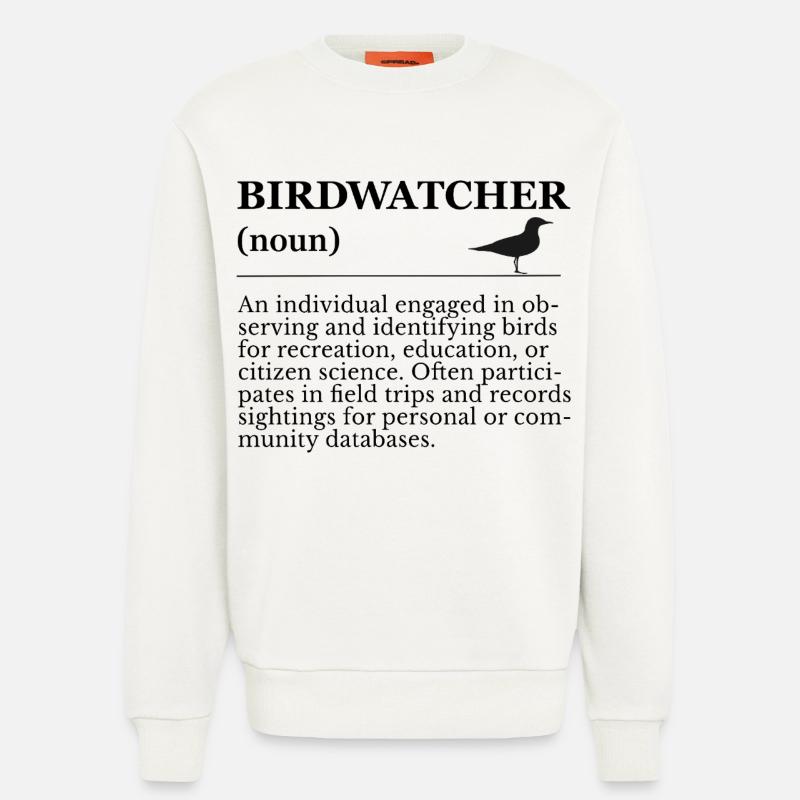 Birdwatcher Definition - Vogelbeobachtung - Sweatshirt - made by SPREAD  - OFF WHITE