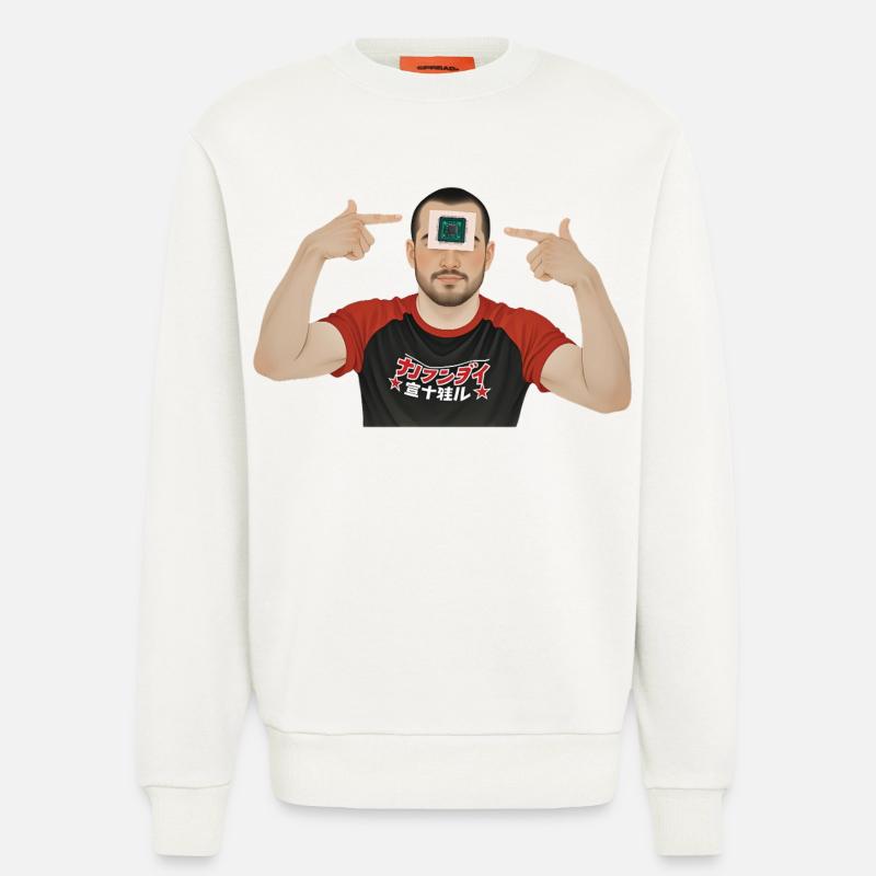 BRAIN PROCESSOR – Geek & Science-Fiction - Sweatshirt - made by SPREAD  - OFF WHITE