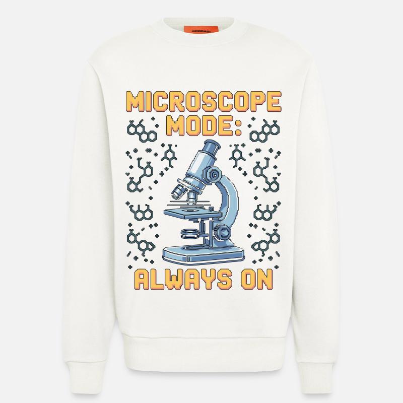 Lab Technician Microscope Mode Always Clinical Lab - Sweatshirt - made by SPREAD  - OFF WHITE