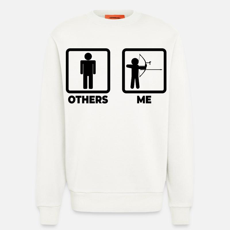Funny archer - Sweatshirt - made by SPREAD  - OFF WHITE