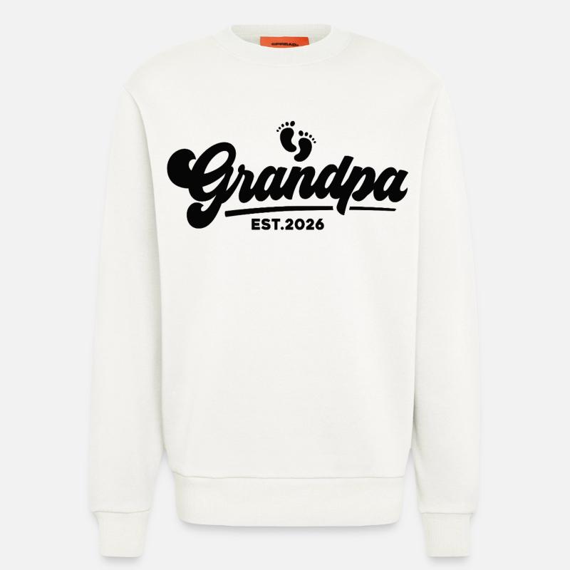 Opa 2026 - Stolzer Opa - Geschenkidee - Sweatshirt - made by SPREAD - OFF WHITE