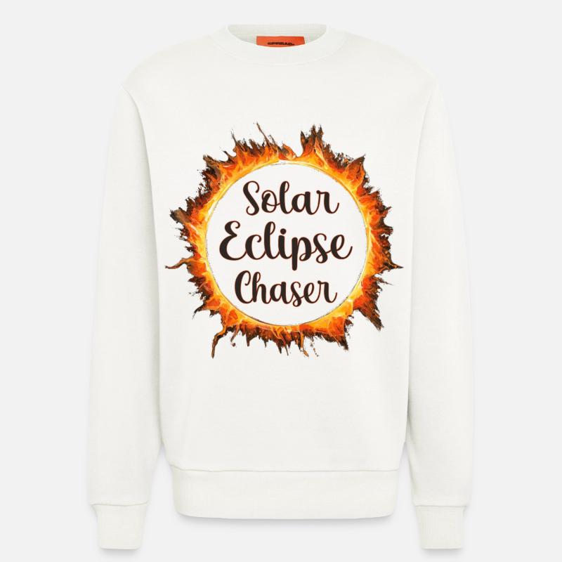 Solar eclipse chaser - Sweatshirt - made by SPREAD  - OFF WHITE
