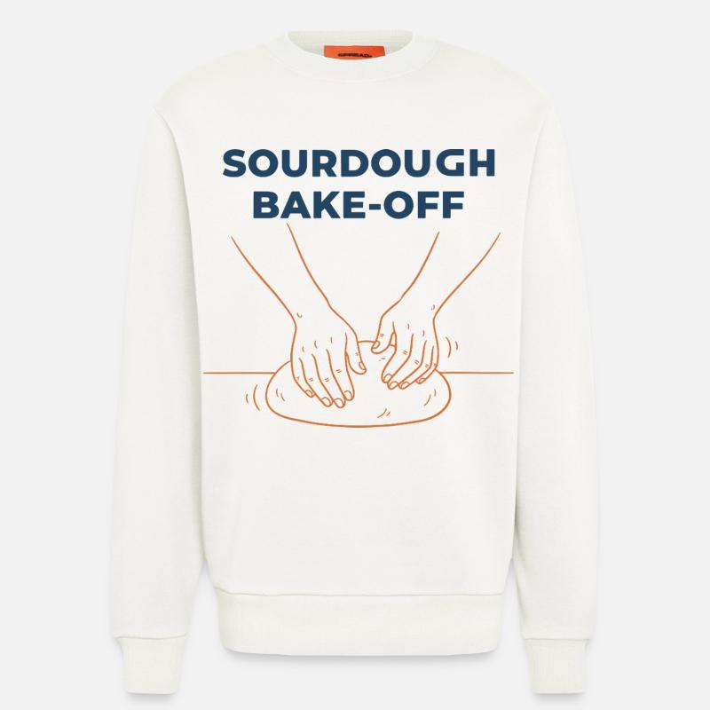 Sourdough Bake Off Bread Baking Baker Bread Making - Sweatshirt - made by SPREAD  - OFF WHITE