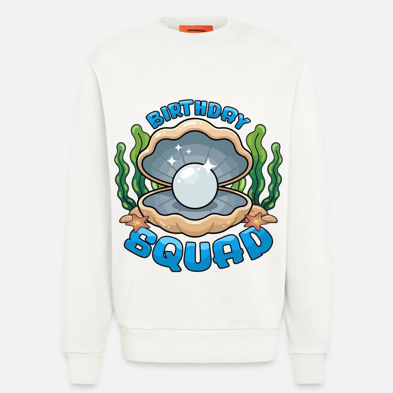 Birthday Squad Beach Summer Cruise Shell - Sweatshirt - made by SPREAD  - OFF WHITE