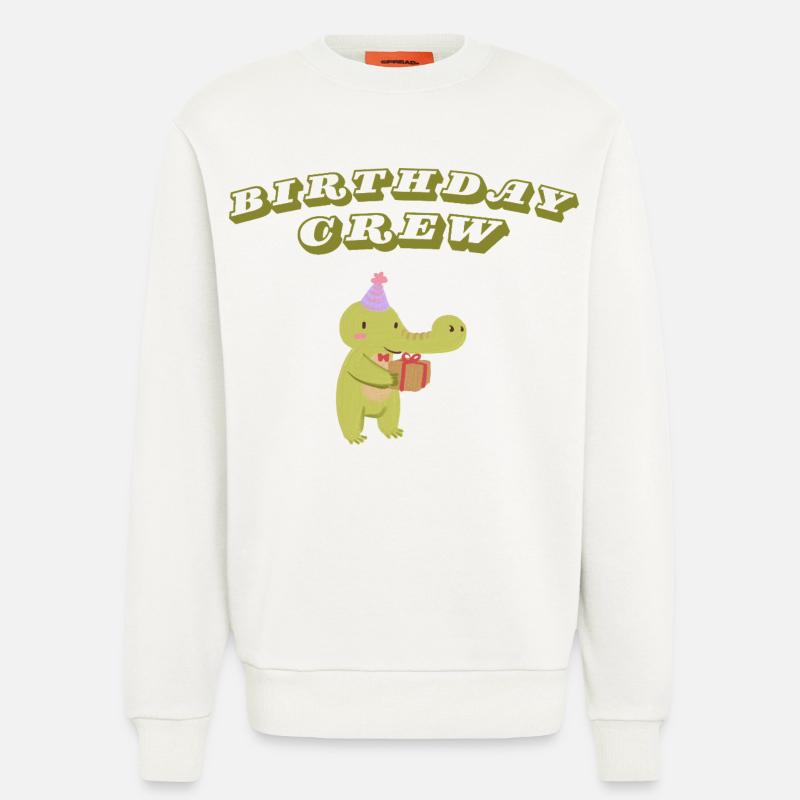 Birthday Crew - Sweatshirt - made by SPREAD  - OFF WHITE