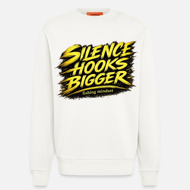 Silence Hooks – Bigger Angel-Mindset-Design - Sweatshirt - made by SPREAD - OFF WHITE